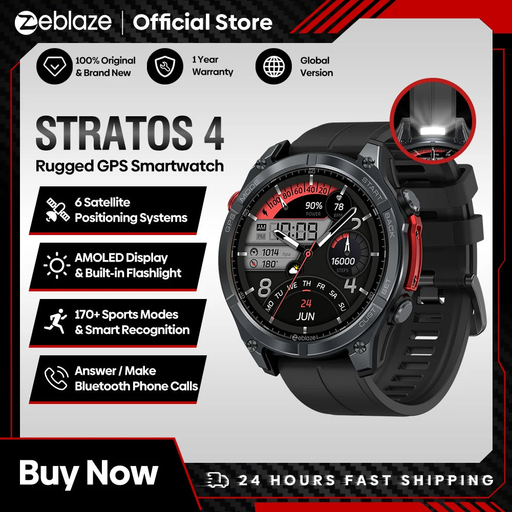 Stratos 4 by LUXTORA – The Ultimate Smartwatch Experience