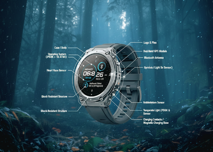 T-Rex 3 by LUXTORA – Rugged Luxury Smartwatch